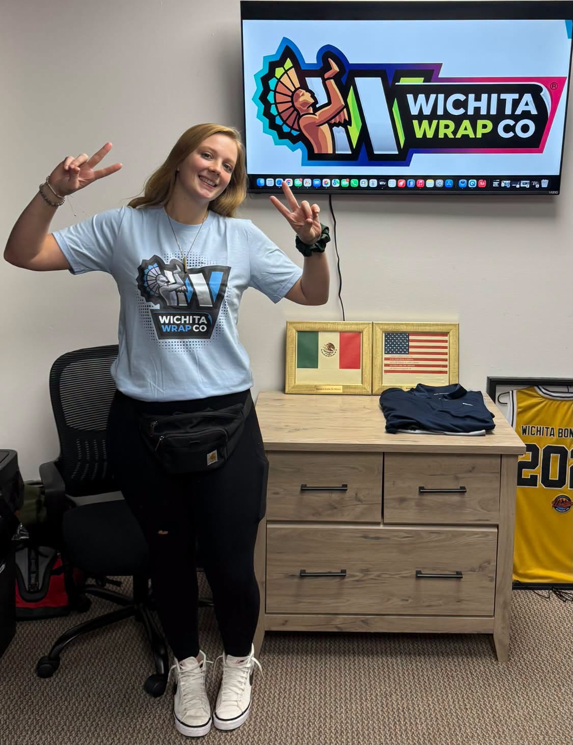 Full color DTF printed shirt from Wichita Wrap Co