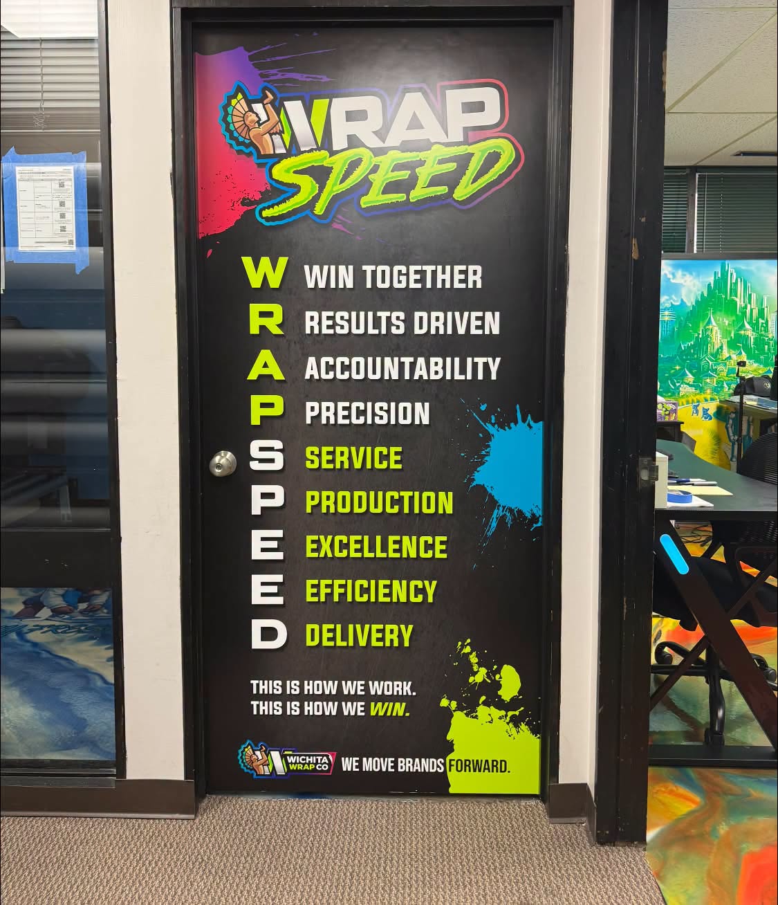 Printed retractable banner designed by Wichita Wrap Co