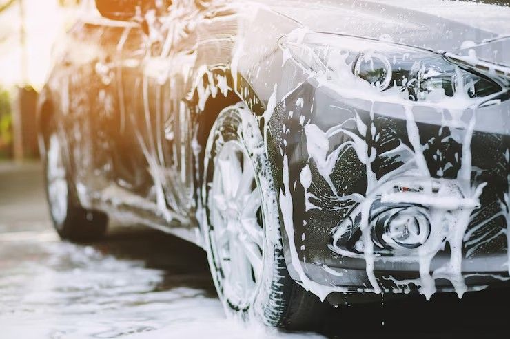Wrapped Vehicle Through A Car Wash