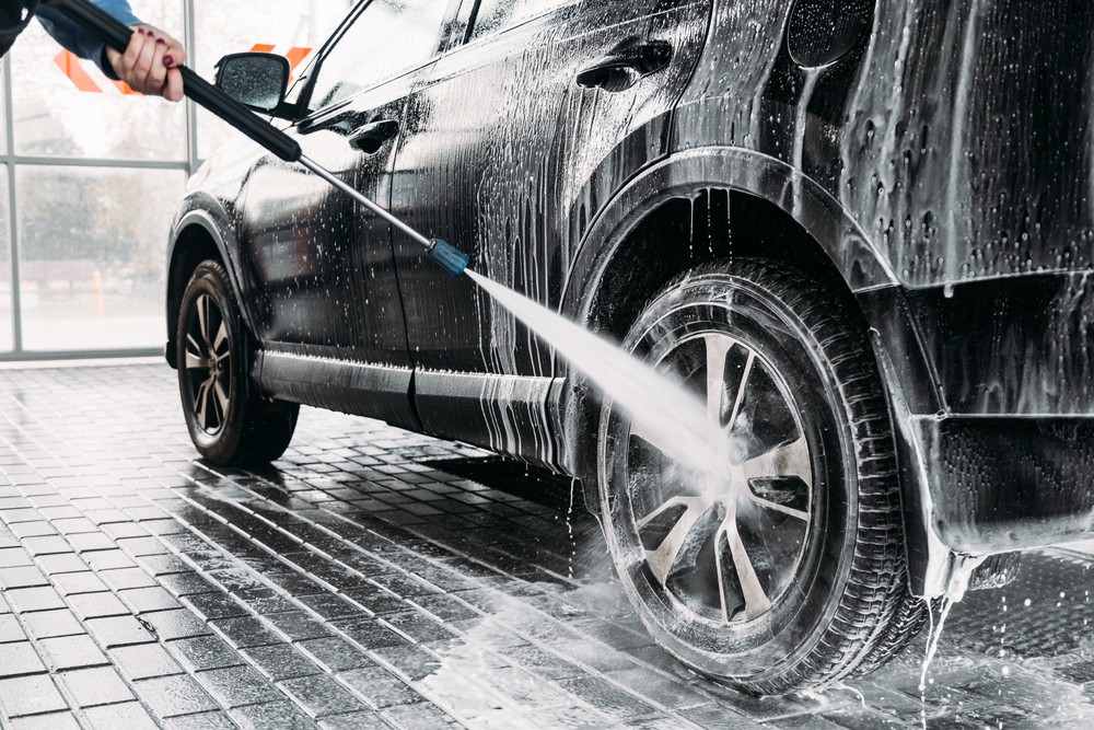 Wrapped Vehicle Through a Car Wash